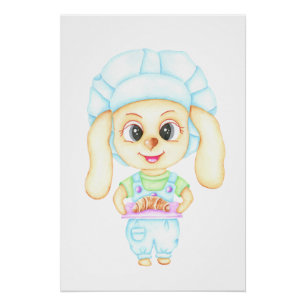 Poster Petit boulanger