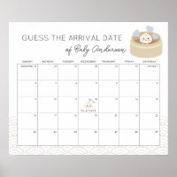 Petit calendrier de devinette de date d'échéance D