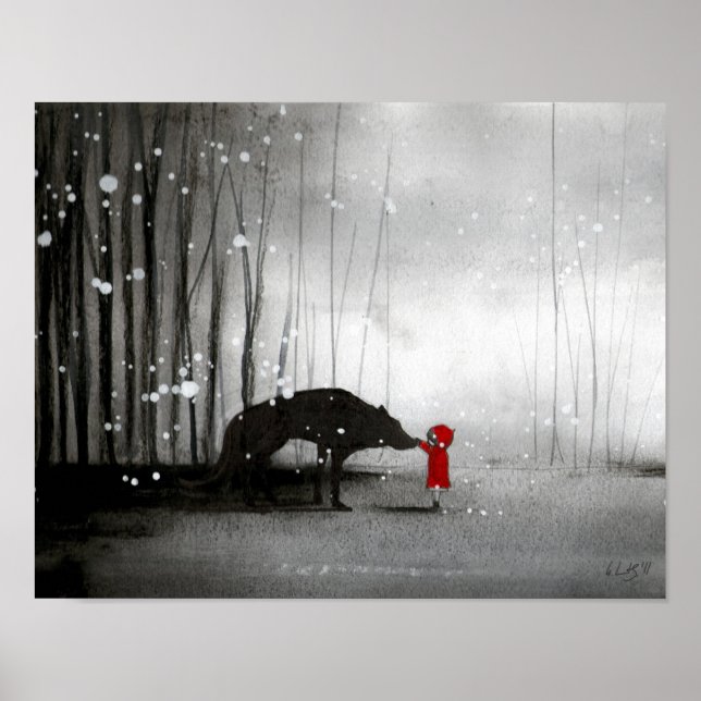 Poster Petit Chaperon Rouge ~ Le Premier Toucher (Devant)