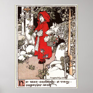 Poster Petit chaperon rouge Margaret Ely Webb
