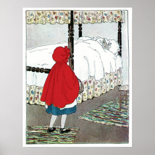 Poster Petit Chaperon Rouge : Quelles Bonnes Oreilles Vou