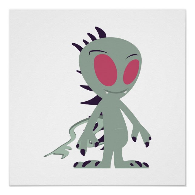 Poster Petit Chupacabra mignon (Devant)