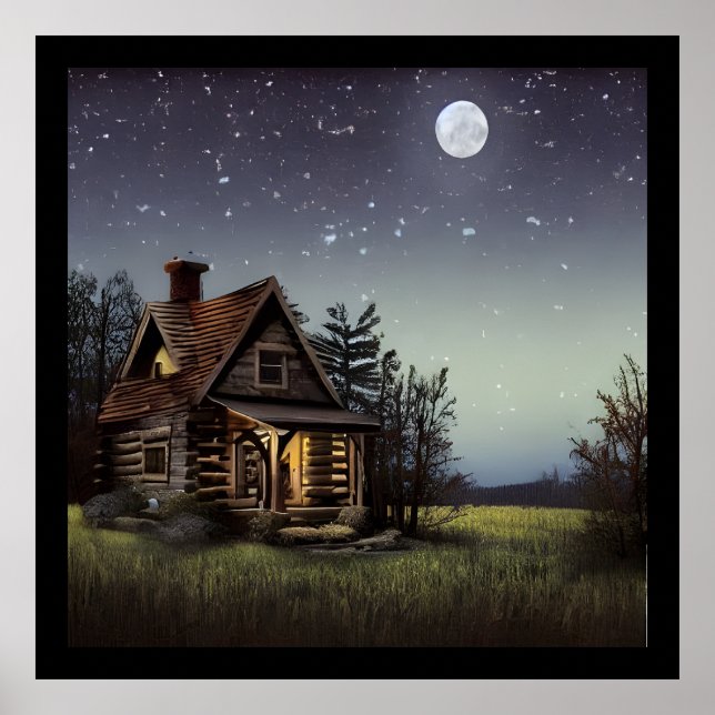 Poster Petit Cottage Au Lune (Devant)