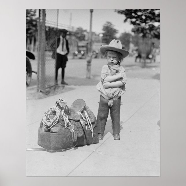 Poster Petit Cowboy, 1923. Photo vintage (Devant)