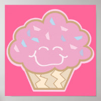 petit cupcake à la fraise