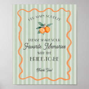 Poster Petit Cute Principal Souvenir Préféré Mariée