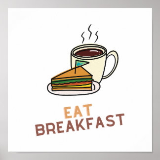 Poster Petit Déjeuner