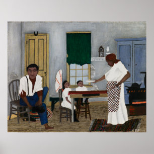 Poster Petit déjeuner du dimanche matin, Peinture célèbre