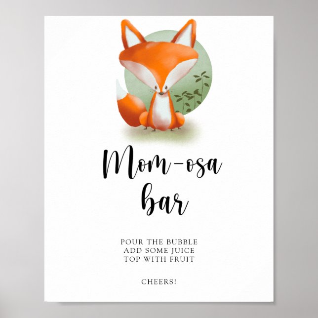 Poster Petit-déjeuner Fox \ Maman-osa bar (Devant)