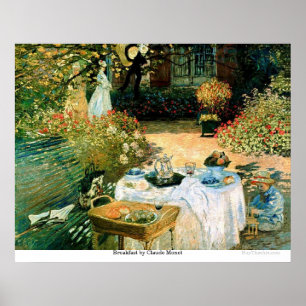 Poster Petit déjeuner par Claude Monet