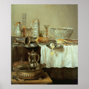 Poster Petit déjeuner Still Life, 1638