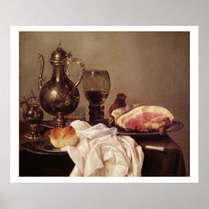 Poster Petit déjeuner Still Life (huile sur panneau)