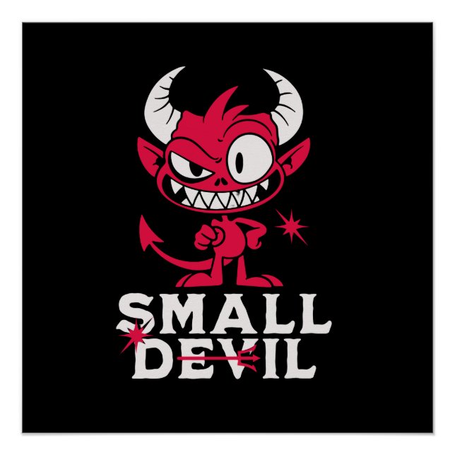 Poster Petit diable mignon (Devant)