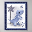 Petit Dinosaure de Roulement - T-Rex Nursery Art