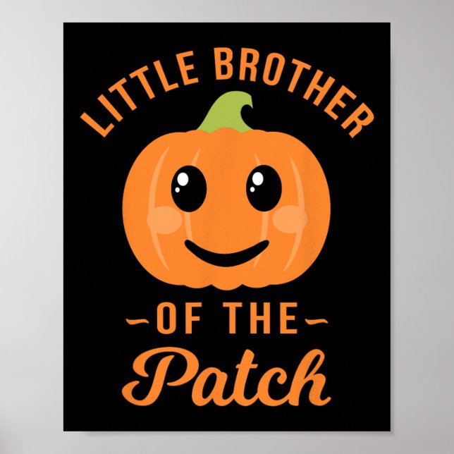 Poster Petit Frère Du Citrouille De Patch Halloween T Sh (Devant)
