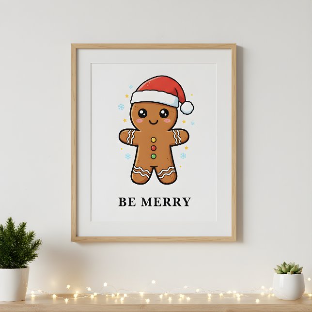 Poster Petit homme en pain d'épices avec le chapeau de No (Créateur téléchargé)
