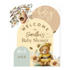 Petit miel Bee Bear Baby shower accueil