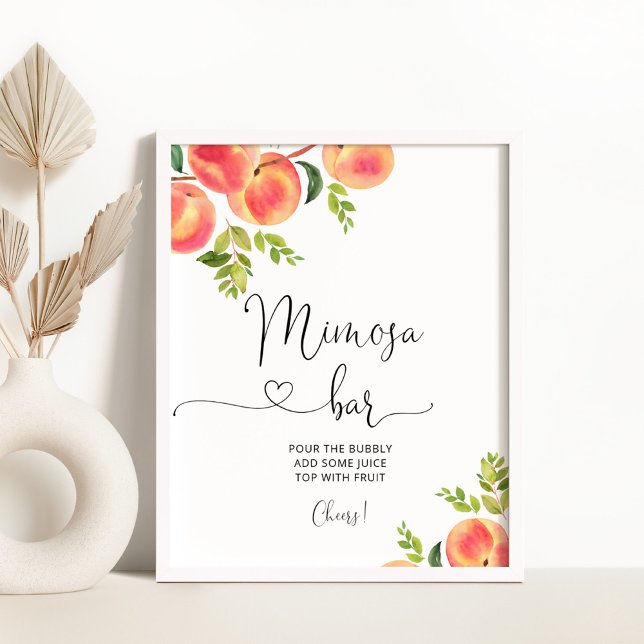Poster Petit mimosa pêche (Créateur téléchargé)