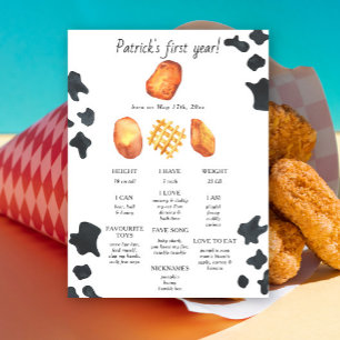 Poster Petit nugget Premier anniversaire Jalon Anniversai