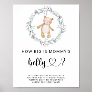 Poster petit ours quelle est la taille du ventre de maman