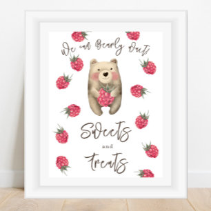 Poster Petit ours - Sucreries et friandises