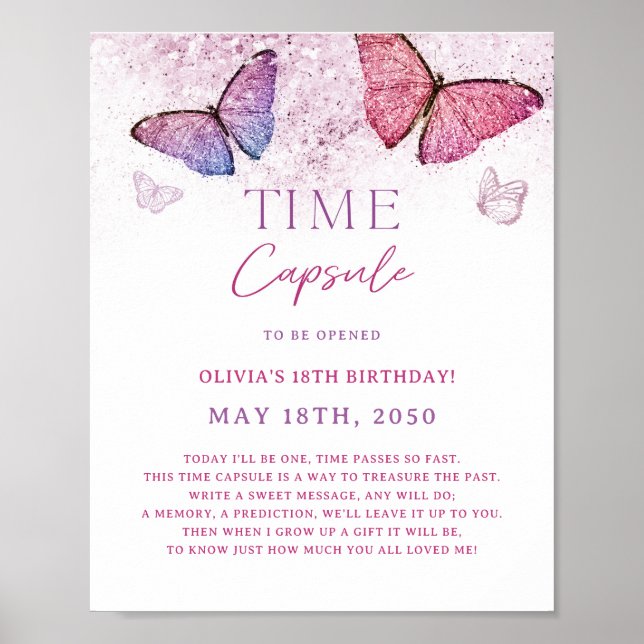 Poster Petit Papillon 1er Anniversaire Capsule (Devant)