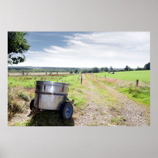 Poster petit transporteur de lait