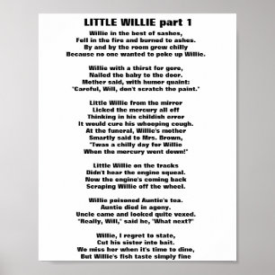 Poster PETIT WILLIE POEM Partie 1