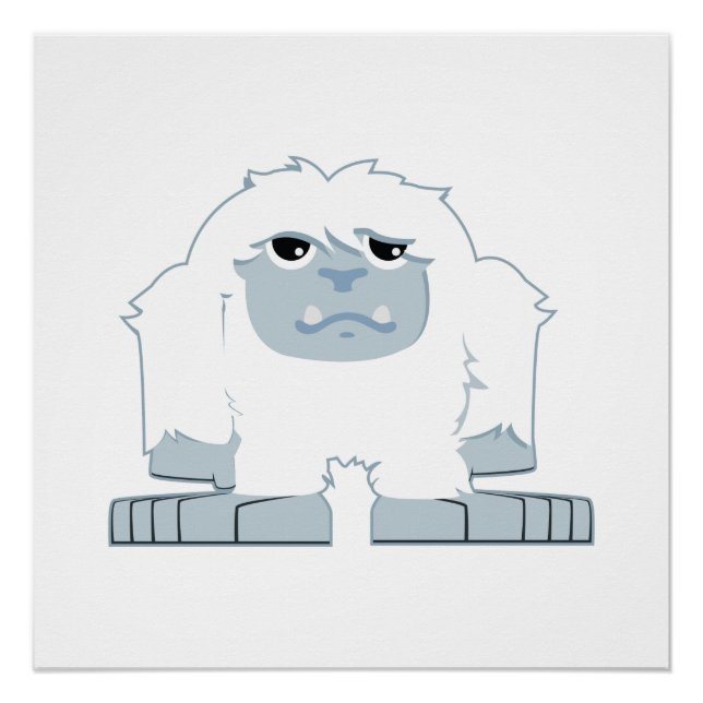 Poster Petit Yeti mignon (Devant)