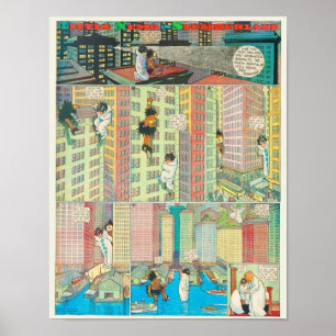 Poster Petite bande dessinée Vintage Nemo