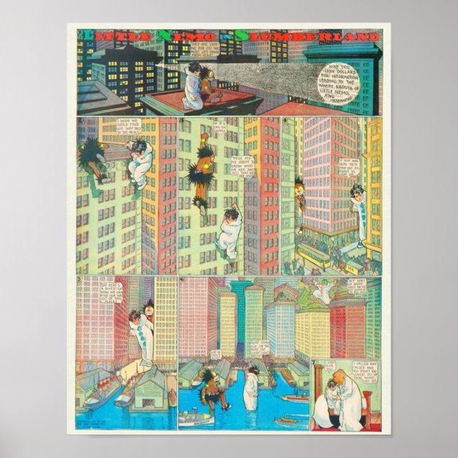 Poster Petite bande dessinée Vintage Nemo (Devant)