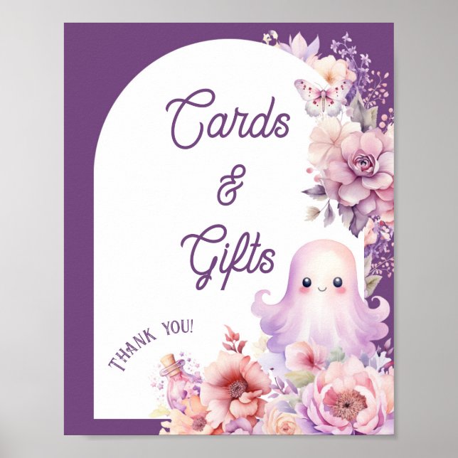 Poster Petite Boo cartes d'halloween et cadeaux Baby show (Devant)