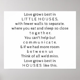 Poster Petite citation de Chambres