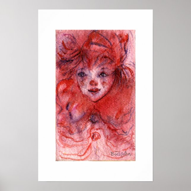 POSTER PETITE CLOWN ROUGE (Devant)