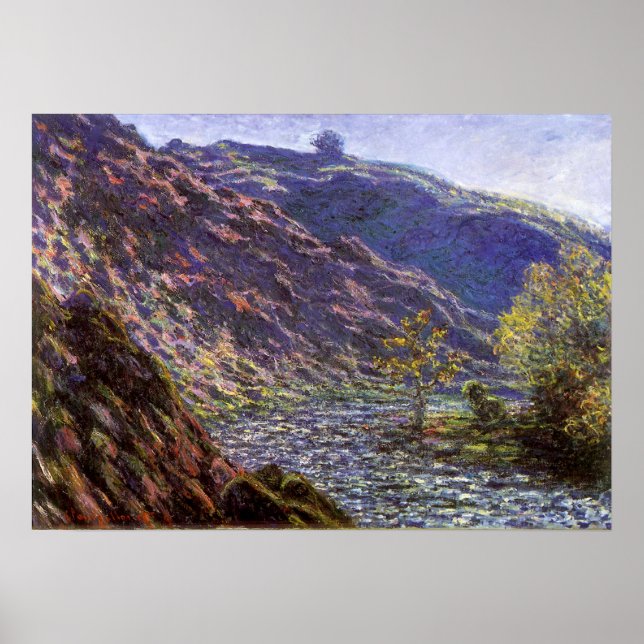 Poster Petite Creuse, soleil de Claude Monet (Devant)