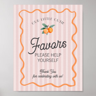 Poster Petite Cutie Rose Citrus Principale Squeeze Faveur