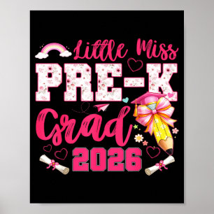 Poster Petite demoiselle diplômée de la maternelle 2026 c