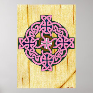 Poster Petite empreinte de croix celtique