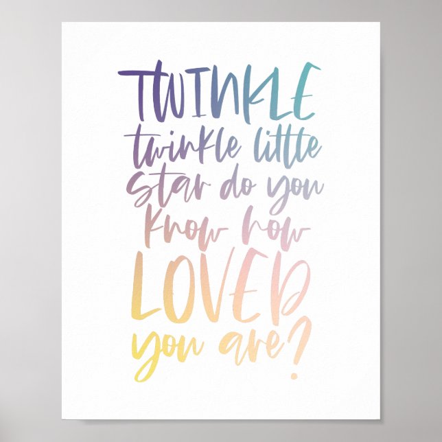 Poster Petite étoile scintillante (Devant)