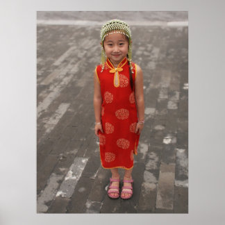 Poster Petite fille chinoise