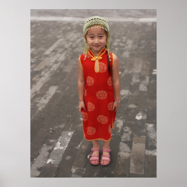 Poster Petite fille chinoise (Devant)