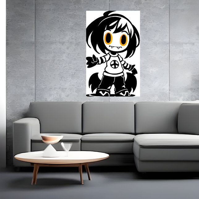 Poster Petite fille créature | Art AI (Créateur téléchargé)