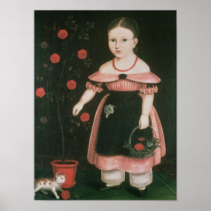 Poster Petite fille en lavande, c.1840