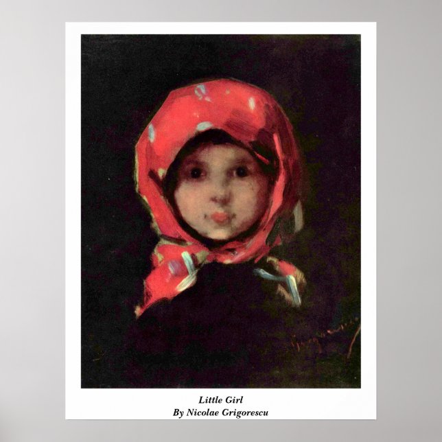 Poster Petite Fille Par Nicolae Grigorescu (Devant)