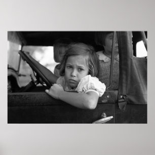 Poster Petite fille triste, 1938