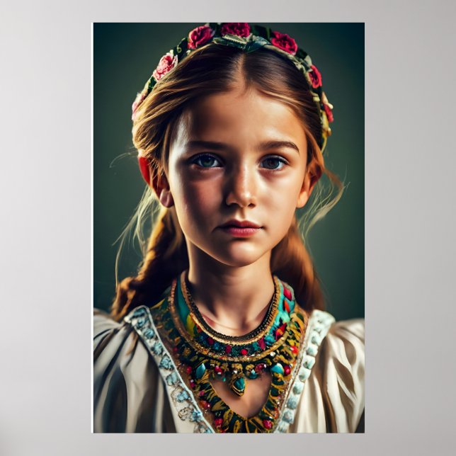 Poster Petite fille tzigane (Devant)