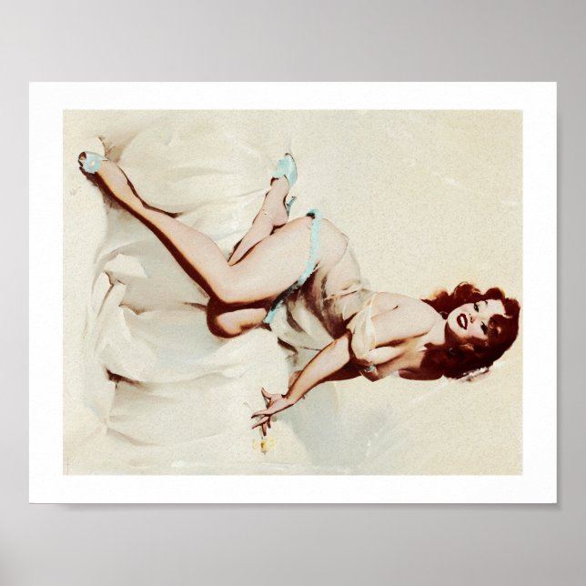 Poster Petite fille vintage (Devant)