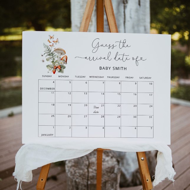 Poster Petite forêt d'automne de champignons Devinez la d (Créateur téléchargé)