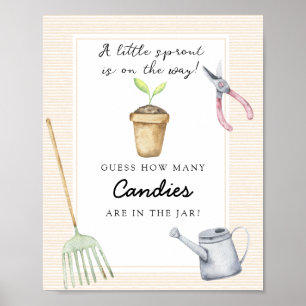 Poster Petite gerbe - devinez combien de bonbons