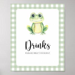 Poster Petite grenouille - Boissons vous aider